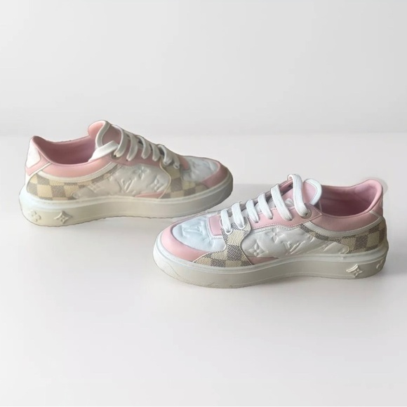 Louis Vuitton Time Out Sneaker Pink and White, Limited Edition - Picture 4 of 7